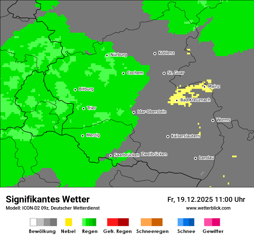 Modellkarten Signifikantes Wetter