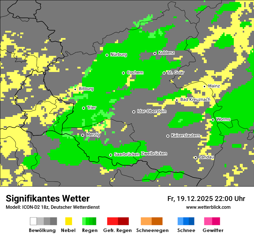Modellkarten Signifikantes Wetter