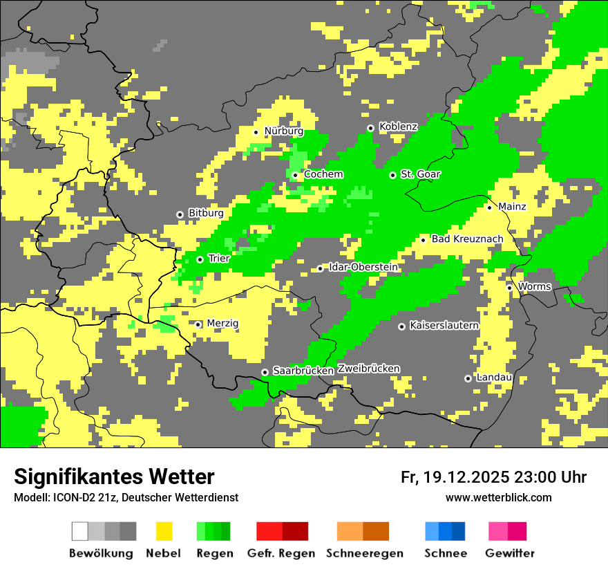 Modellkarten Signifikantes Wetter