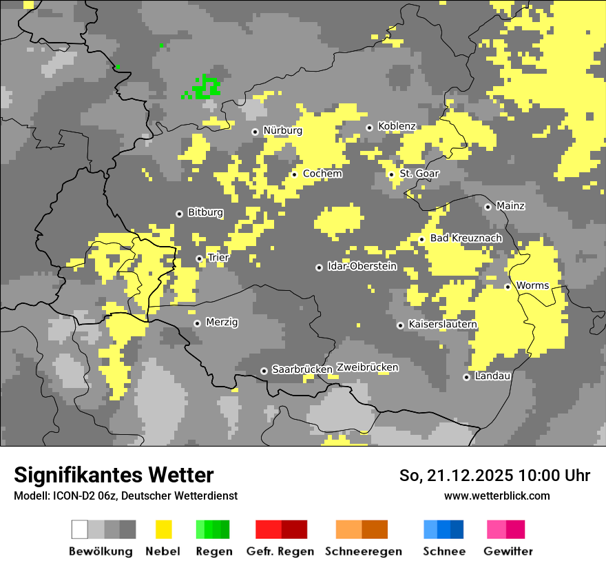 Modellkarten Signifikantes Wetter