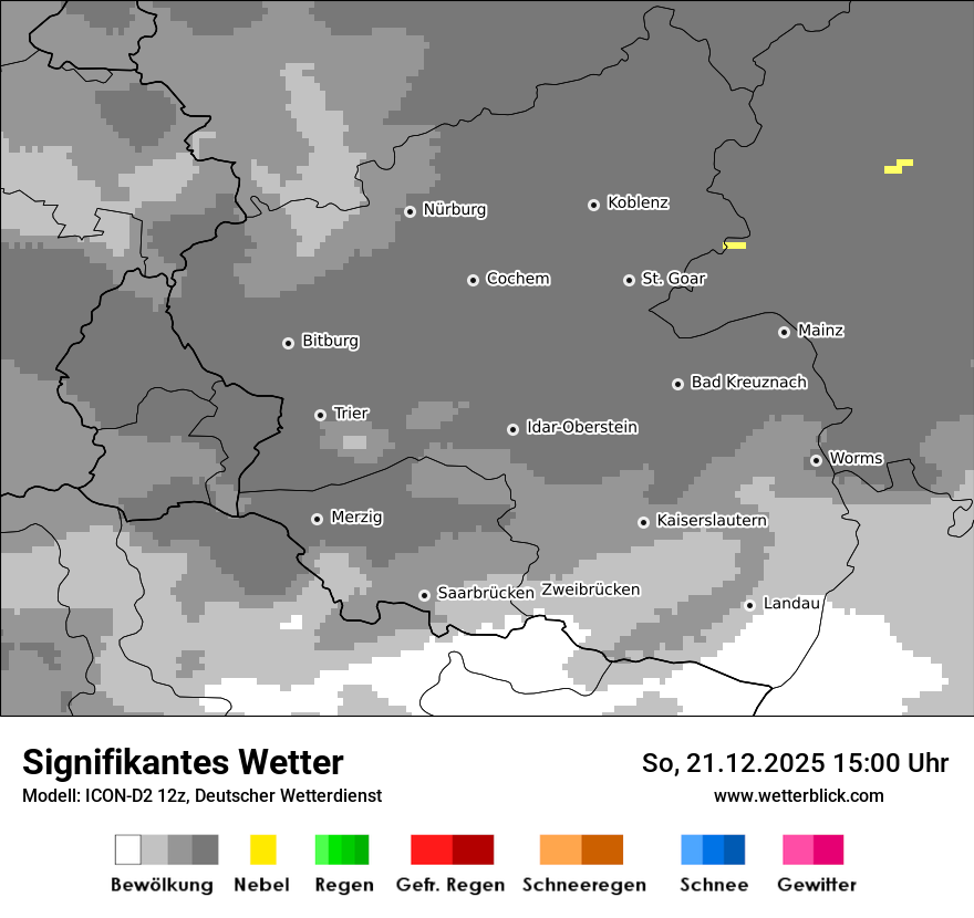 Modellkarten Signifikantes Wetter