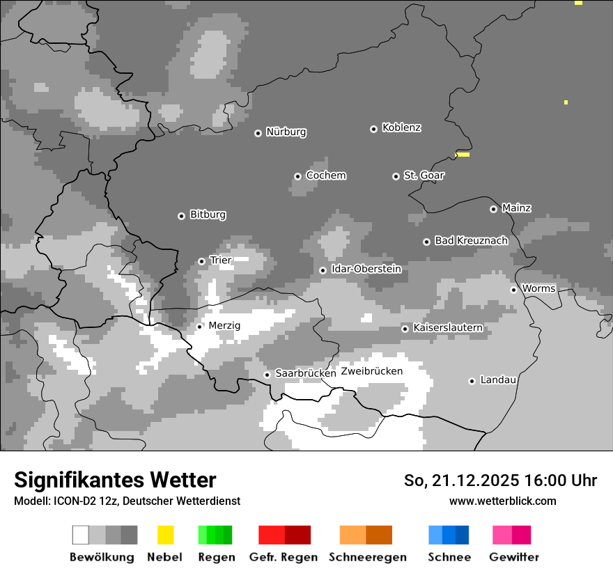 Modellkarten Signifikantes Wetter