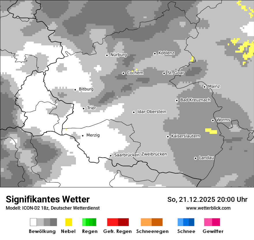 Modellkarten Signifikantes Wetter