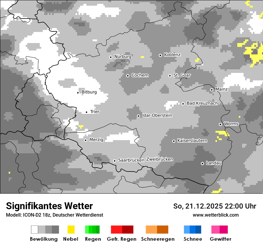 Modellkarten Signifikantes Wetter
