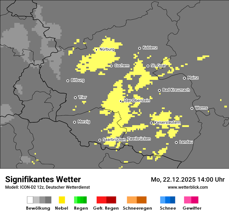 Modellkarten Signifikantes Wetter