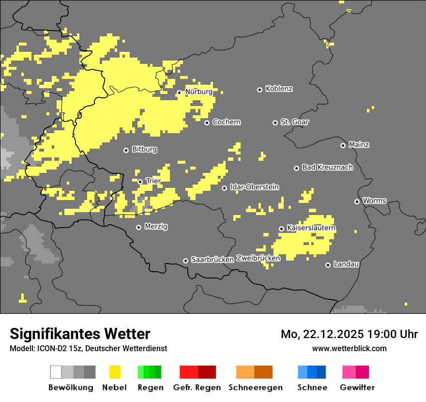 Modellkarten Signifikantes Wetter