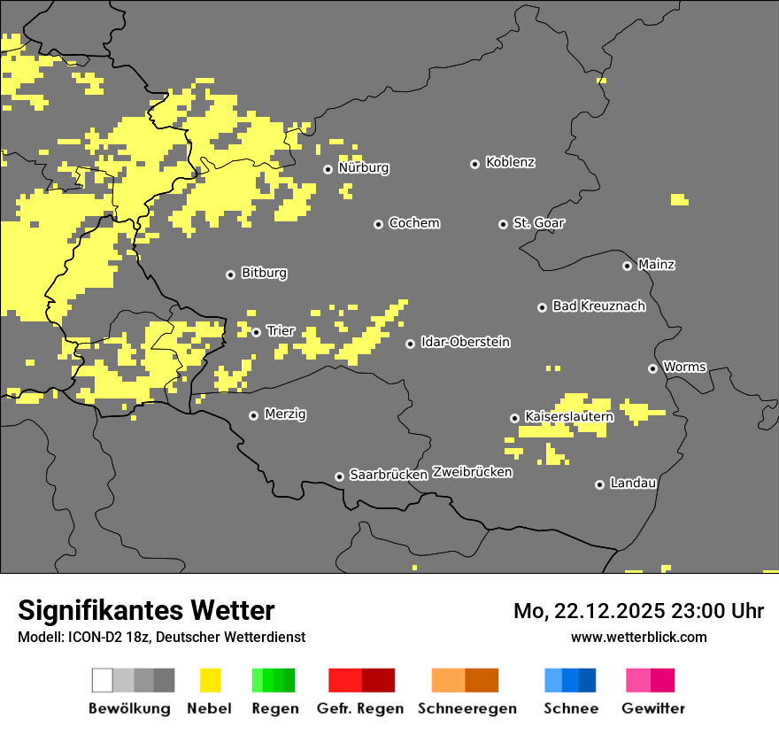 Modellkarten Signifikantes Wetter