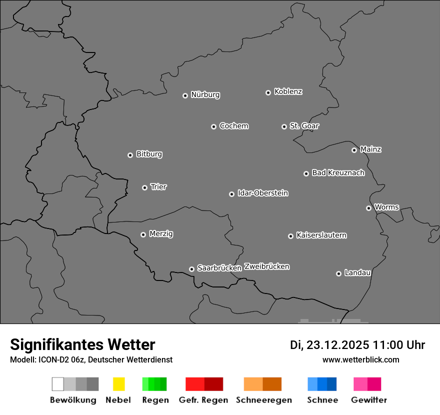 Modellkarten Signifikantes Wetter