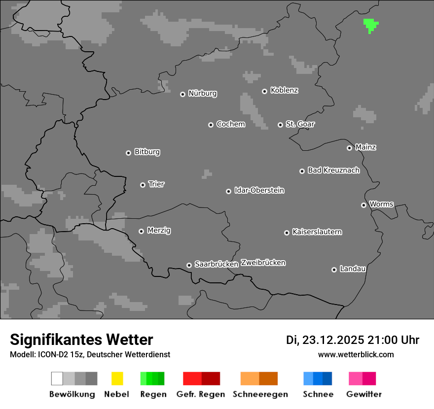 Modellkarten Signifikantes Wetter