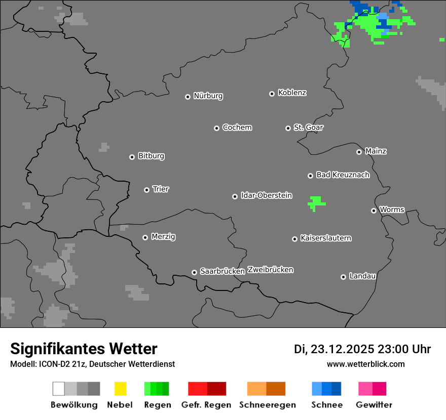 Modellkarten Signifikantes Wetter
