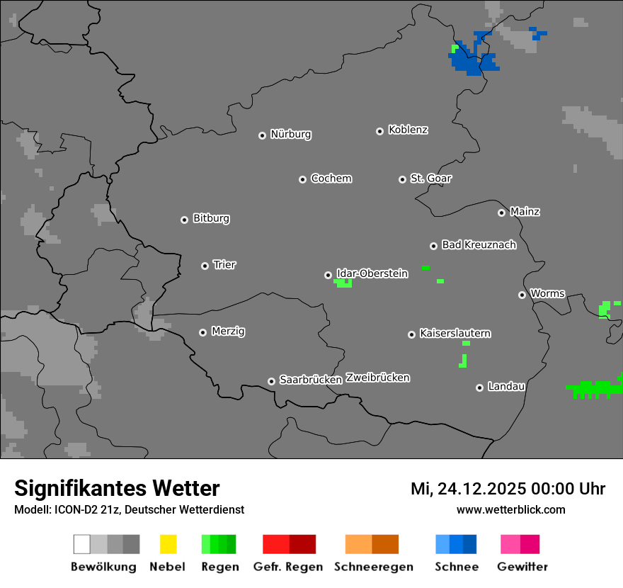 Modellkarten Signifikantes Wetter