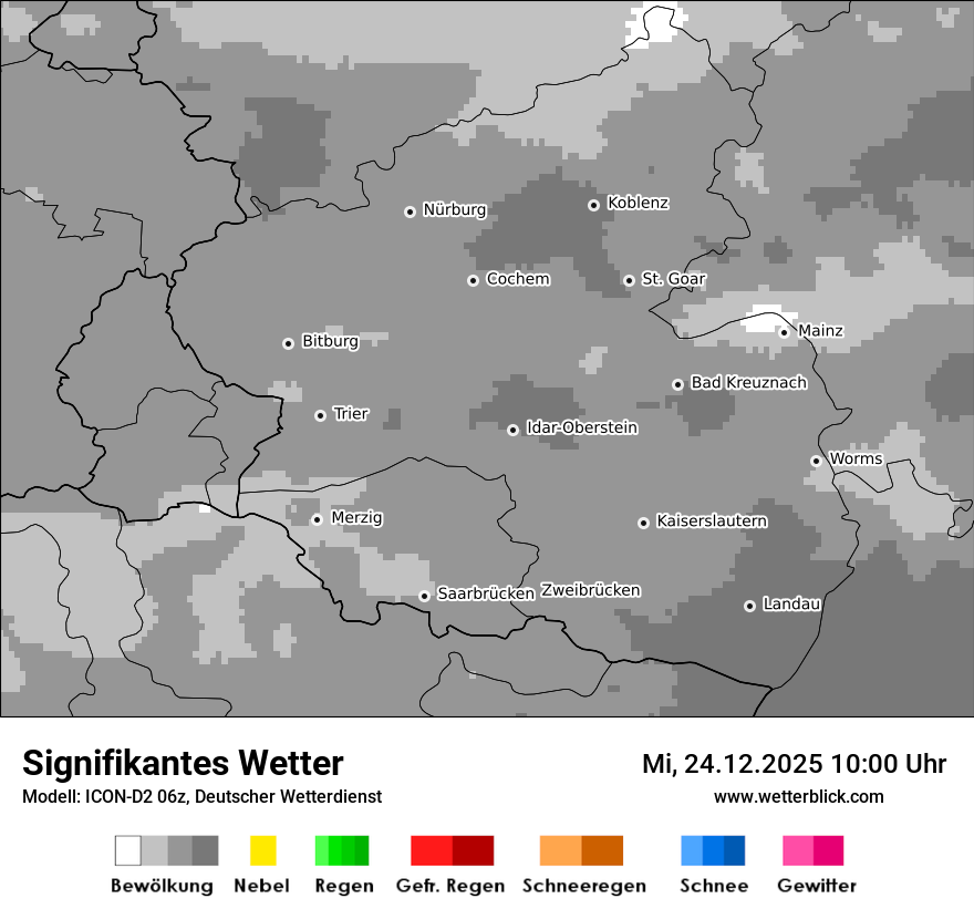 Modellkarten Signifikantes Wetter