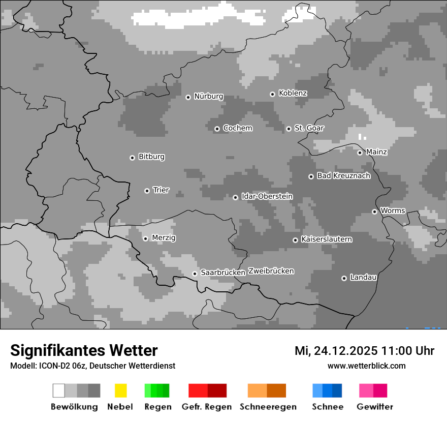 Modellkarten Signifikantes Wetter