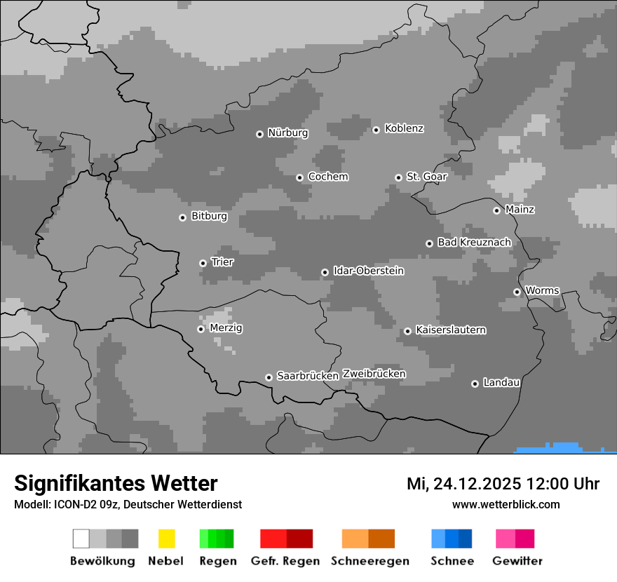 Modellkarten Signifikantes Wetter