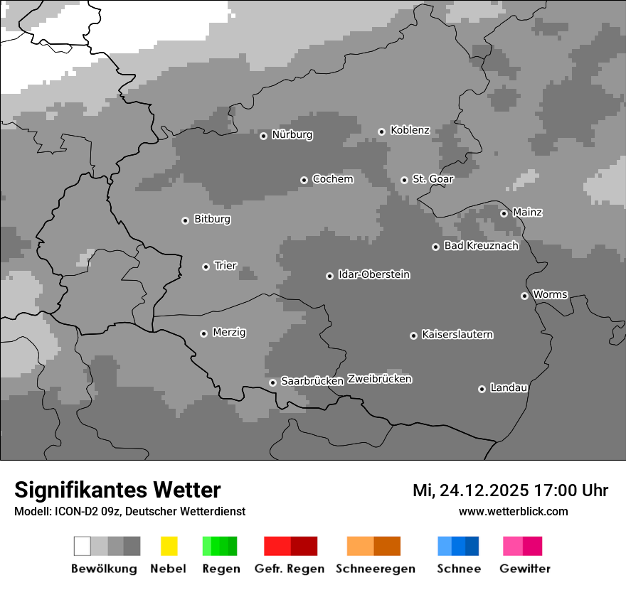Modellkarten Signifikantes Wetter