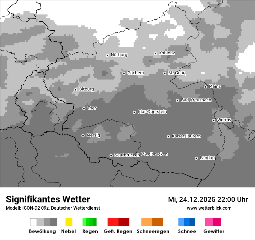 Modellkarten Signifikantes Wetter