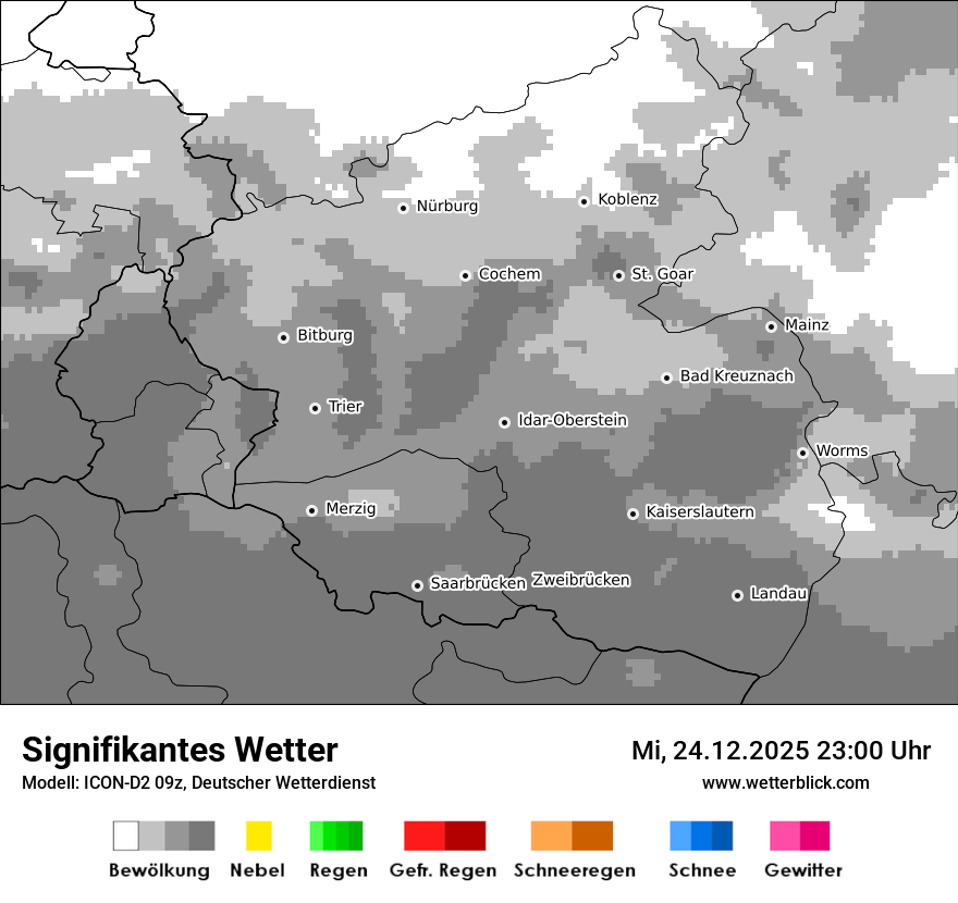 Modellkarten Signifikantes Wetter