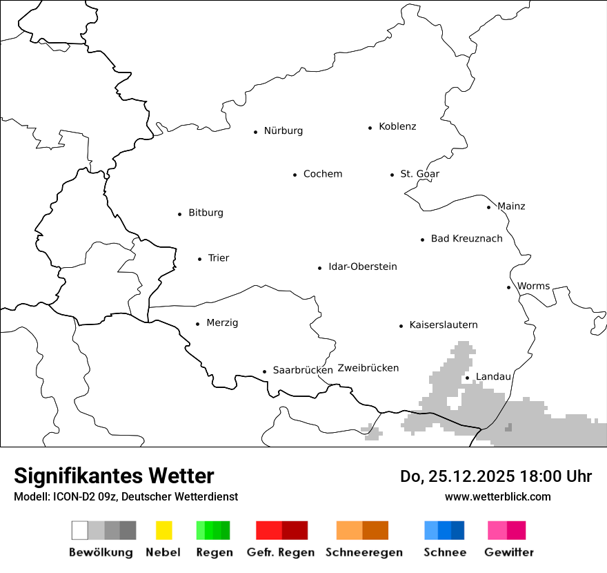 Modellkarten Signifikantes Wetter