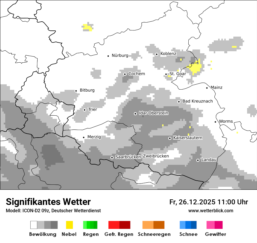 Modellkarten Signifikantes Wetter