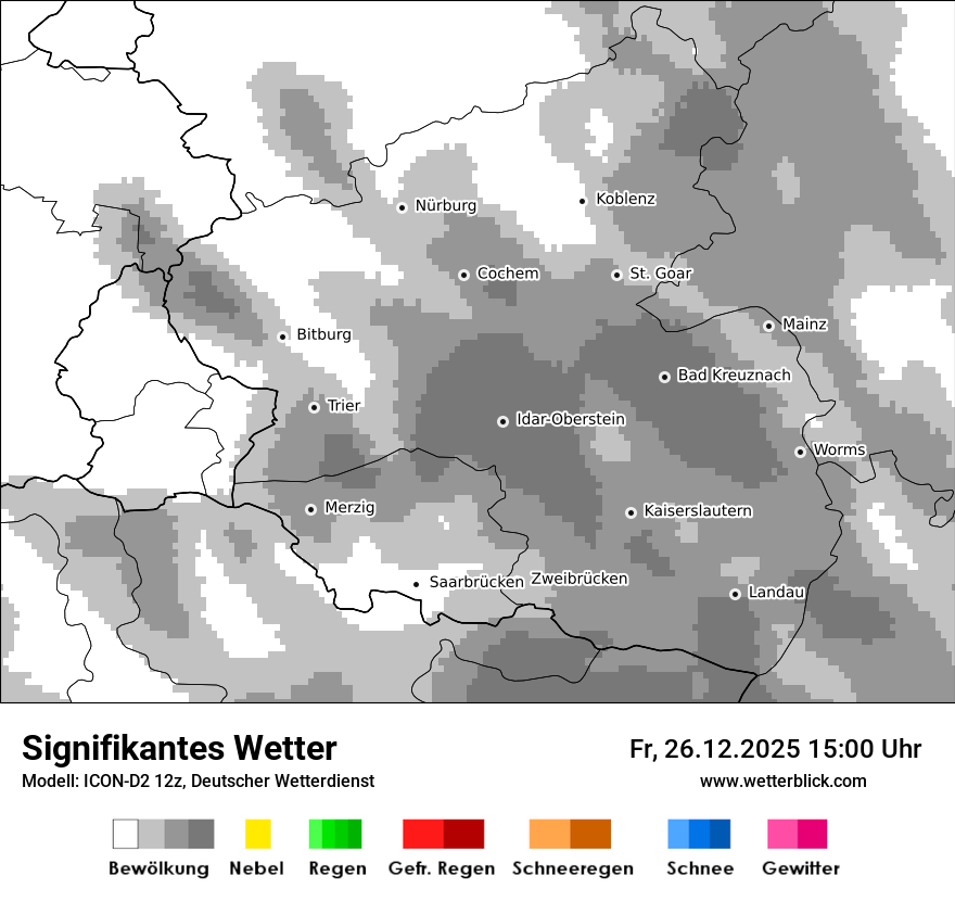 Modellkarten Signifikantes Wetter