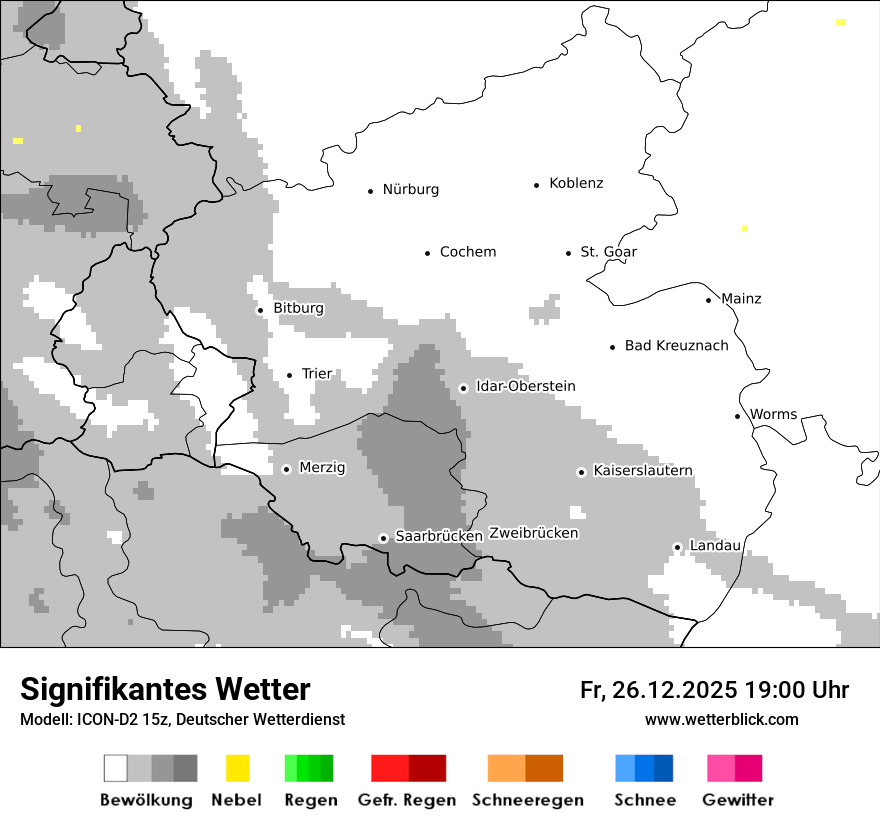 Modellkarten Signifikantes Wetter