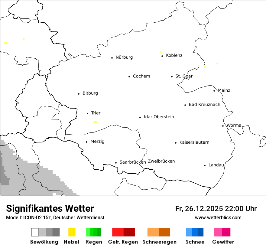 Modellkarten Signifikantes Wetter