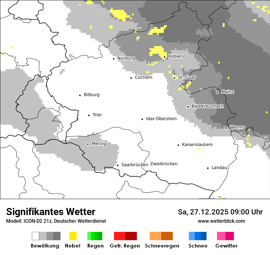 Modellkarten Signifikantes Wetter