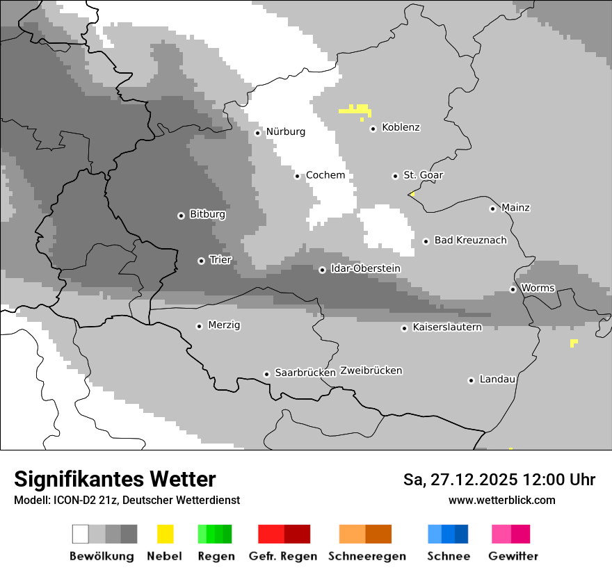 Modellkarten Signifikantes Wetter