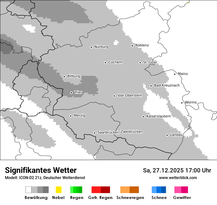 Modellkarten Signifikantes Wetter