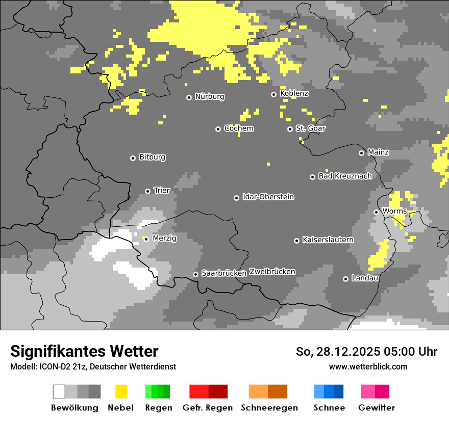 Modellkarten Signifikantes Wetter
