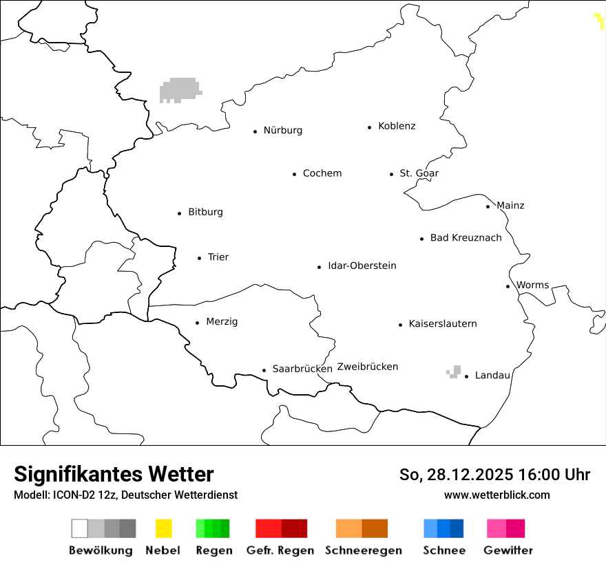 Modellkarten Signifikantes Wetter