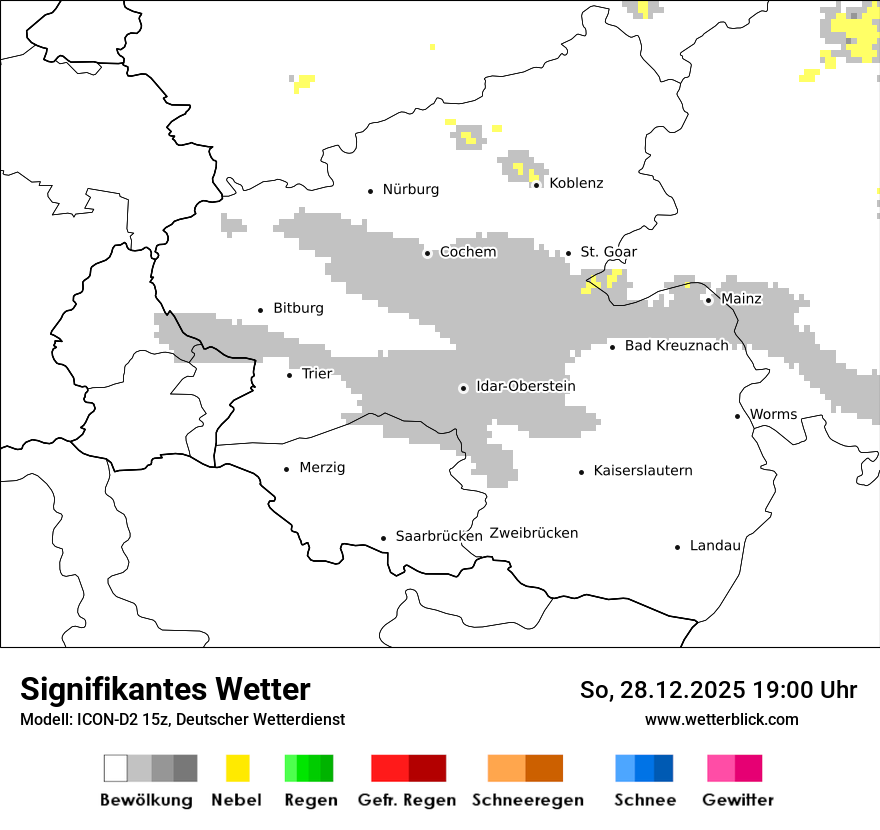 Modellkarten Signifikantes Wetter