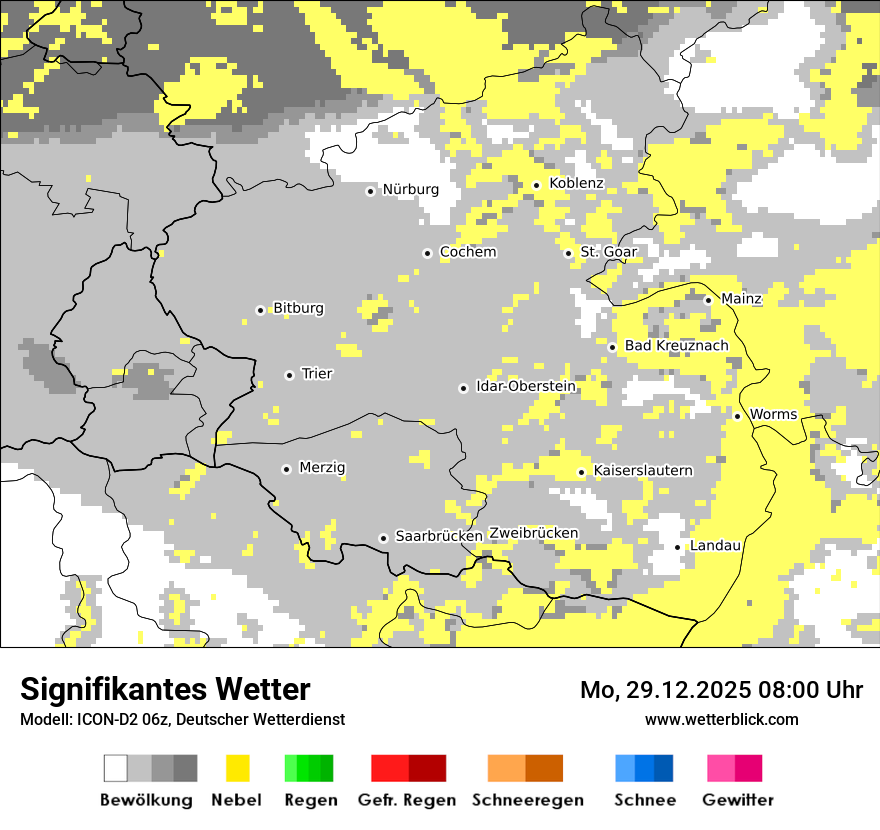 Modellkarten Signifikantes Wetter