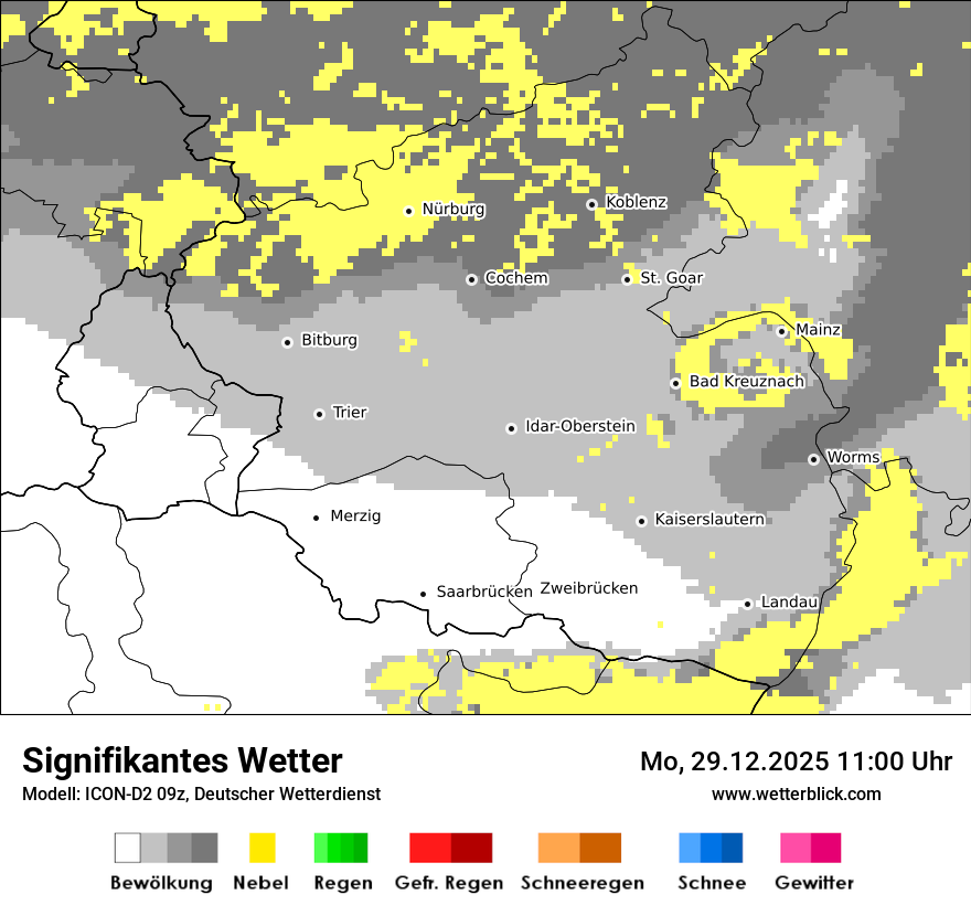 Modellkarten Signifikantes Wetter