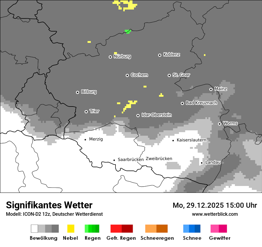 Modellkarten Signifikantes Wetter
