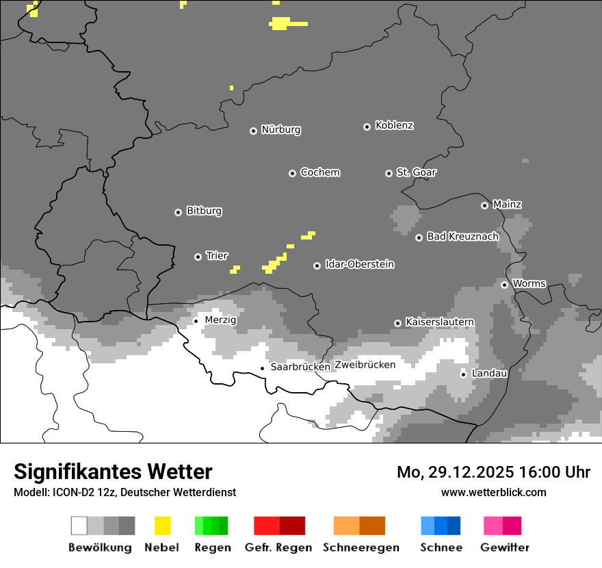 Modellkarten Signifikantes Wetter
