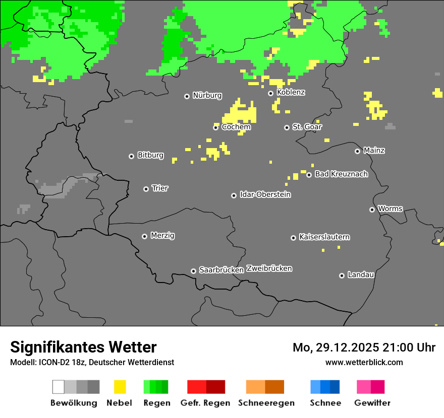 Modellkarten Signifikantes Wetter
