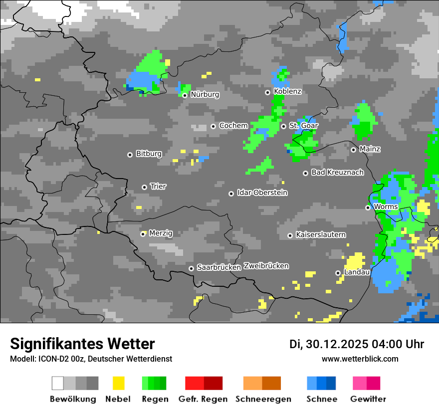 Modellkarten Signifikantes Wetter