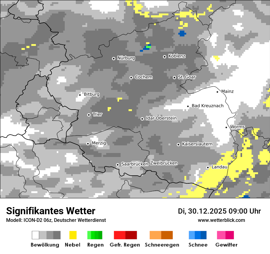 Modellkarten Signifikantes Wetter