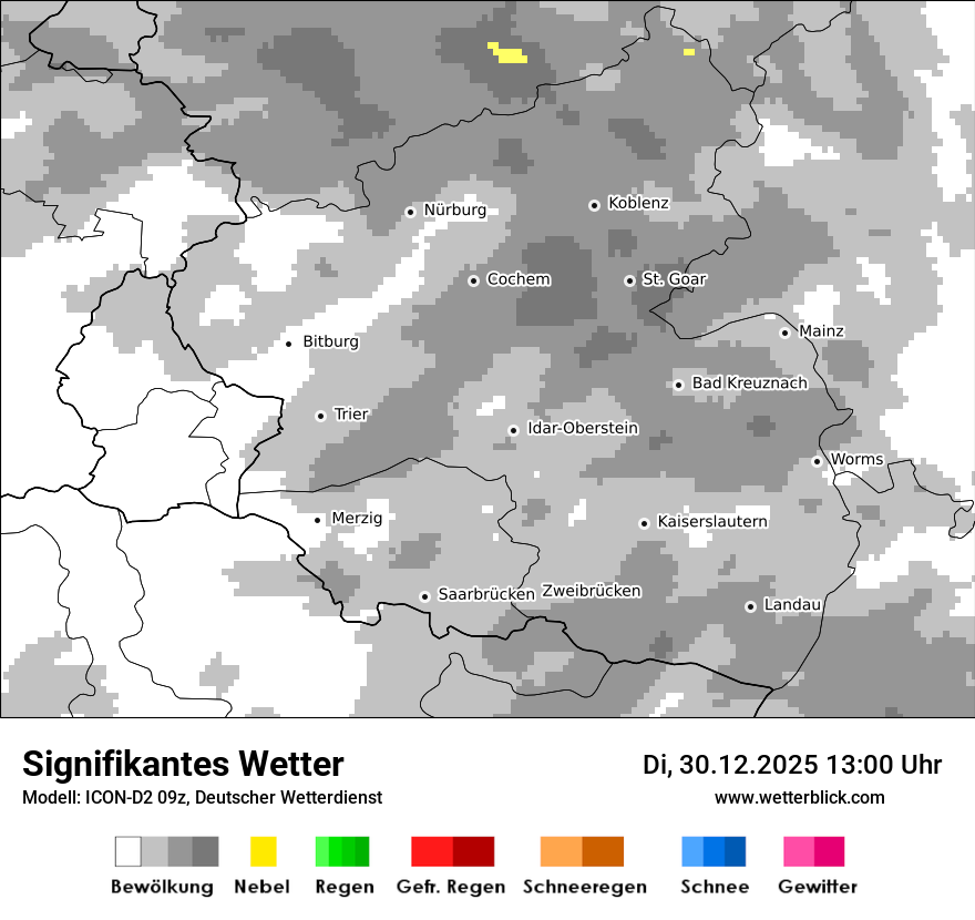 Modellkarten Signifikantes Wetter