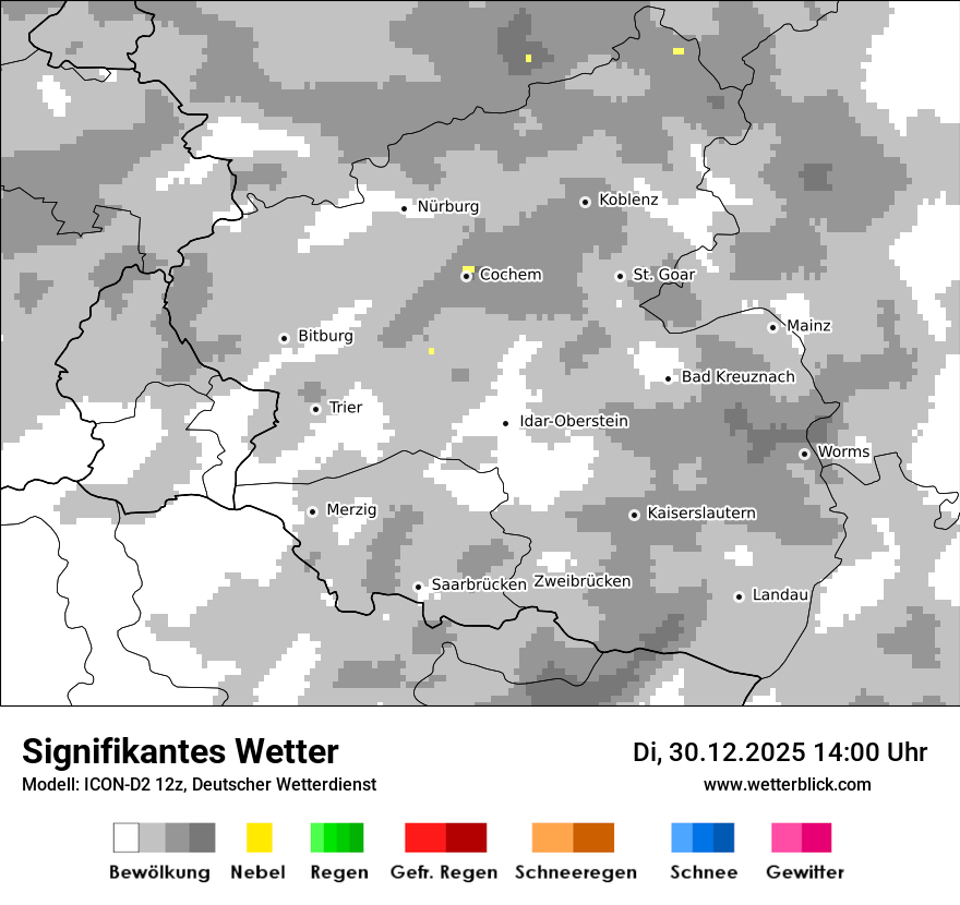 Modellkarten Signifikantes Wetter