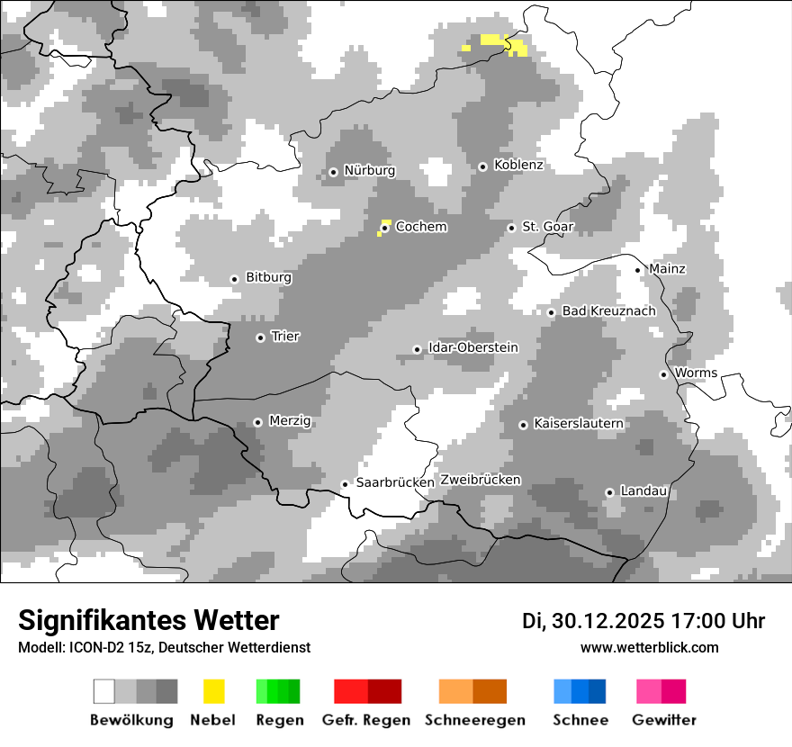 Modellkarten Signifikantes Wetter