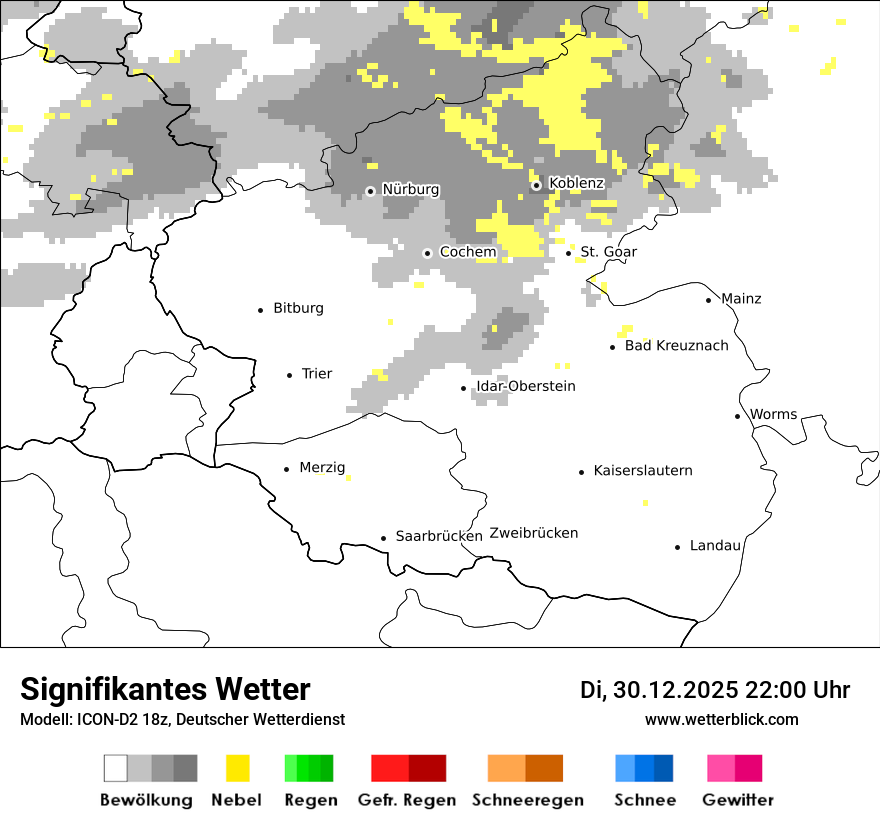 Modellkarten Signifikantes Wetter