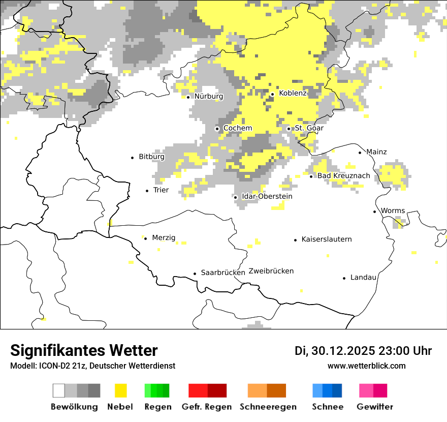 Modellkarten Signifikantes Wetter