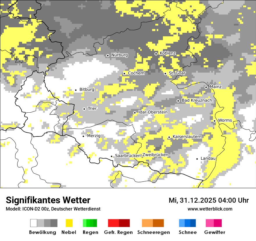 Modellkarten Signifikantes Wetter