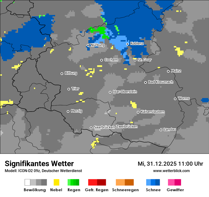 Modellkarten Signifikantes Wetter