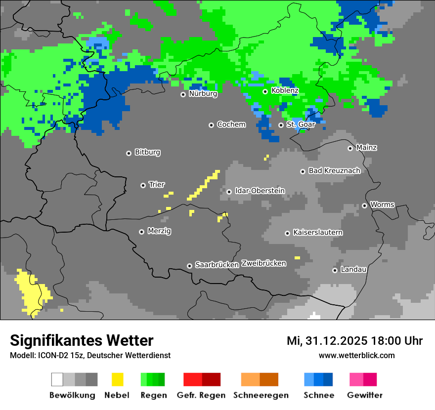 Modellkarten Signifikantes Wetter