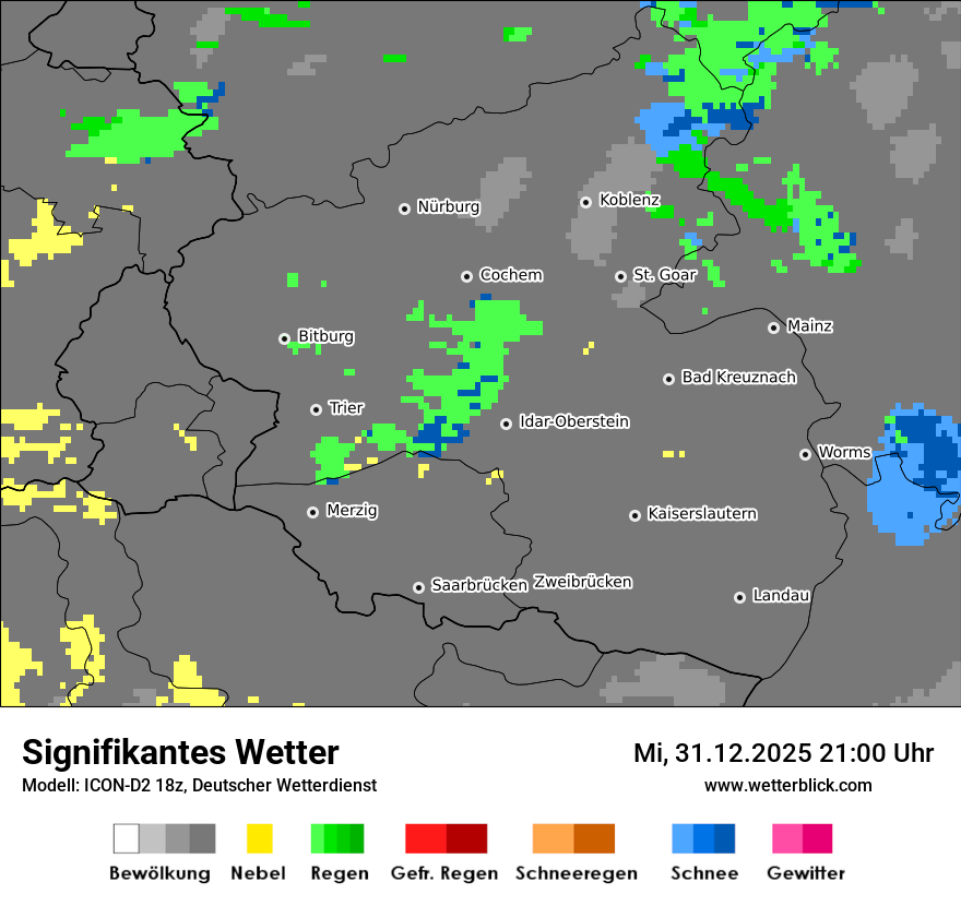 Modellkarten Signifikantes Wetter