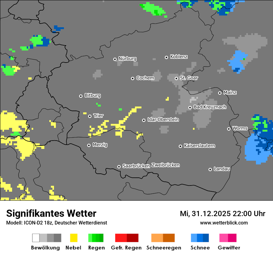 Modellkarten Signifikantes Wetter