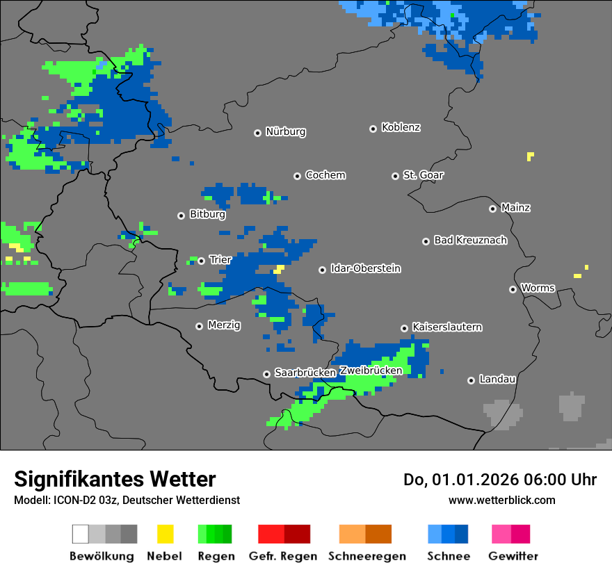 Modellkarten Signifikantes Wetter
